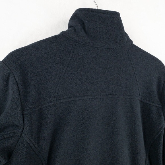 Columbia Fleece Jacket Womens XL Black Full Zip With Pockets - Picture 11 of 13